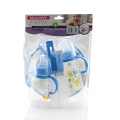 Apple bear foreign trade OEM bottle 5 pcs in one set custom PP belt bar bottle combination.