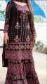 Nice looking VIP Linen Cotton Sarara Garara Full Body Beaded Readymade Three Piece. 