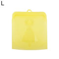 Semi Transparent Self-Sealed Silicone Kitchen Fridge Food Storage Bag Organizer. 