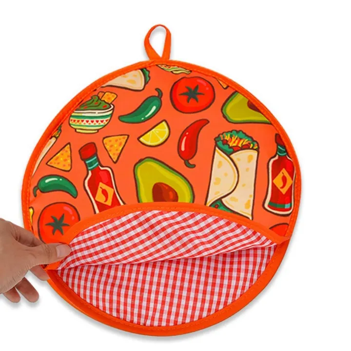 2pcs%2012Inch%20Cloth%20Bag%20for%20Burrito,Portable%20Tortilla%20Warmer%20Pouch%20Home%20for%20Microwave%20Restaurant%20Food%20Pancake,B%20-%20Image%202