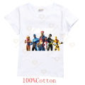 Fortnite children's short-sleeved T-shirt cartoon printing baby boy and girl Summer comfortable shirt clothes casual T-shirt. 
