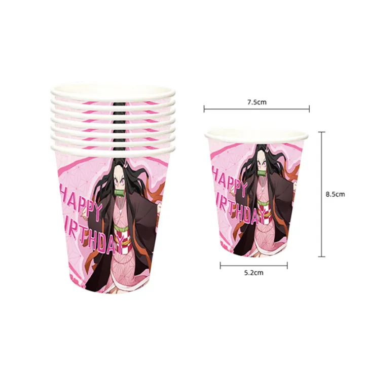 Demon%20Slayer%20Kamado%20Nezuko%20Theme%20Party%20Decoration%20Supplies%20Paper%20Cup%20Plate%20Tissue%20Spoon%20Baby%20Shower%20Balloon%20Girl%20Birthday%20Favors%20MuXiaRe%20-%20Image%205