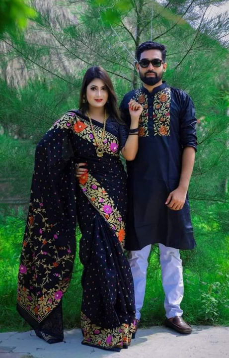 Stylish%20&%20fashionable%20New%20Matching%20best/Coupple%20Dress/For%20Men%20&%20Women%20/%20Saree%20&%20Panjabi/%20(Combo%20Set))%20-%20Panjabi%20-%20Panjabi%20For%20Men%20-%20Panjabi%20-%20Image%203