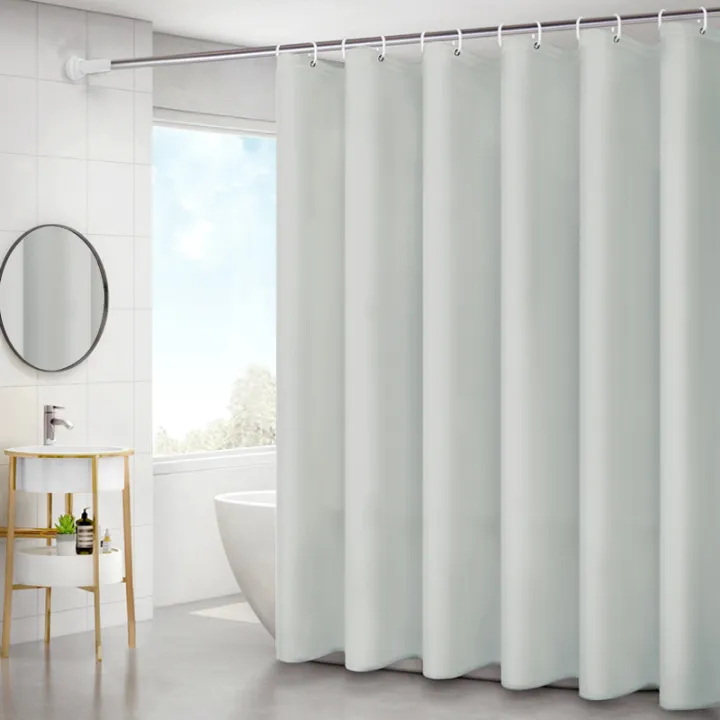 transparent%20shower%20curtain%20bathroom%20curtain%20peva%20plain%20waterproof%20thickened%20hotel%20solid%20color%20bathroom%20curtain%20gray%20curtain%20wholesale%20-%20Image%206