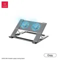 XUNDD XDHO-082 Laptop Cooling Stand with Dual Fans RGB Lighting Foldable Notebook Bracket. 