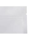 100Pcs Matte White Aluminum Mylar Foil Zip Lock Stand Up Bag Self Seal Tear Notch Reusable Doypack Food Snack Chocolate Pouches.