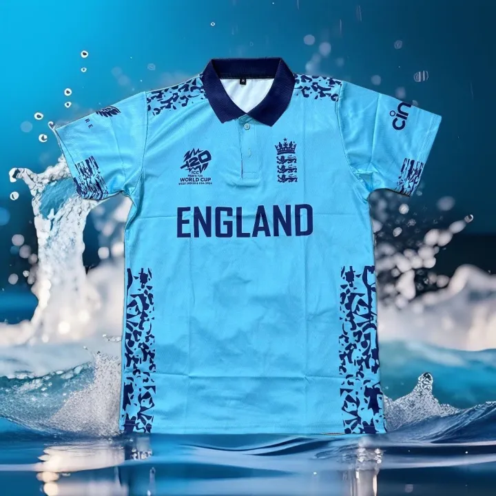 England Away T20 Men s Cricket World Cup Jersey 2024 Premium Quality Short Sleeves Daraz .bd