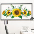 1Set 30x60CM Sunflower Self-Adhesive Wallpaper Wall Decal Wall Sticker For Home Living Room Kitchen Corner Decorations. 