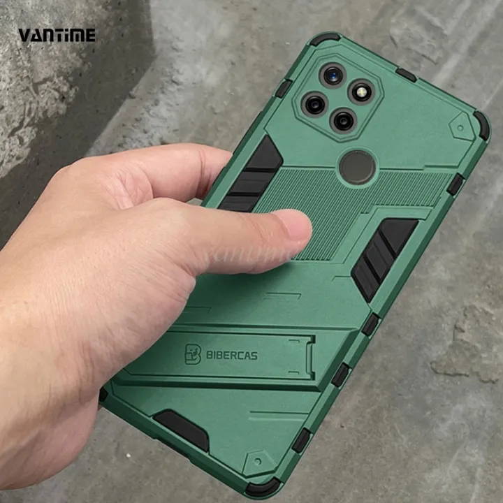 Vantime%20for%20Realme%20C21Y%20/%20Realme%20C25Y%20Case%20Kickstand%20Ultra%20Thin%20Shockproof%20Matte%20Back%20Cover%20-%20Image%202