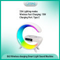 G63 Smart Light Sound Speaker Machine Fast Charging Alarm Clock 7-Color RGB Music Player Speaker. 