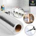 Aluminium Foil Stickers Vinyl Silver Oil proof For Kitchens 60CMx120 CM Adhesive. 