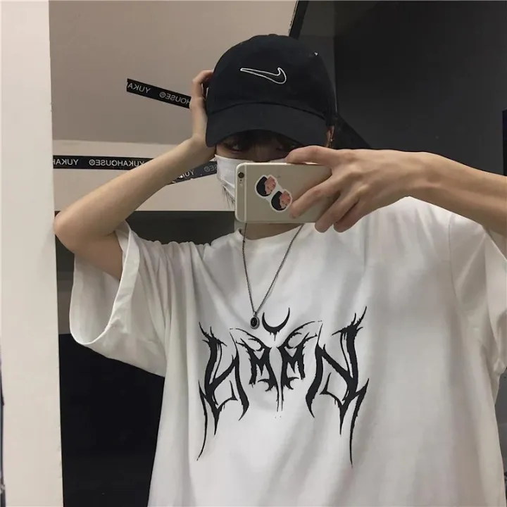 Women%20T%20Shirt%20Hip-Hop%20Loose%20Punk%20Letter%20Print%20Tops%20Tee%20Black%20T-shirt%20Female%20Summer%20T-shirt%2090s%20Graphic%20Tee%20Female%20Cute%20Tops%20Tee%20-%20Image%206