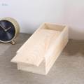 Unfinished Wooden Box Wooden Boxes for Crafts Unpainted Rectangular Empty Wood Case with Slide Lid. 