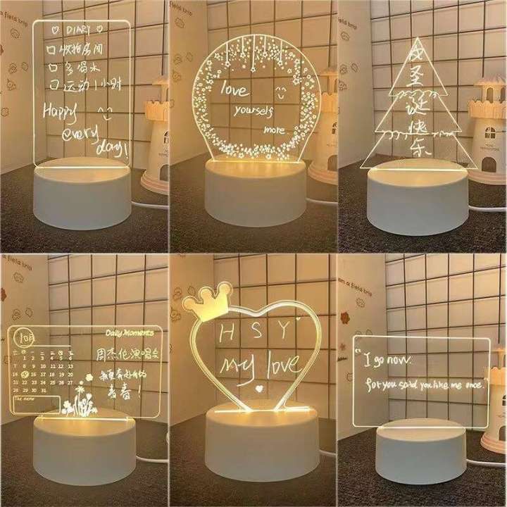 Internet%20celebrity%20atmosphere%20gift%203D%20chronicle%20message%20board%20creative%20bedroom%20bedside%20DIY%20transparent%20night%20light%20-%20Image%203