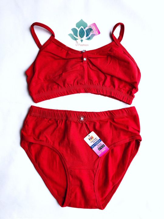 Matching Underwear Set Cotton Bra and Pantie.