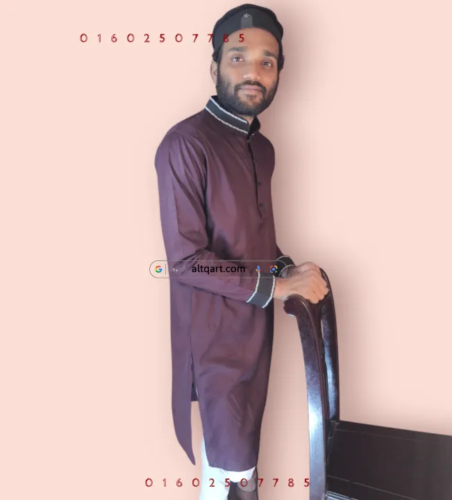 Embroidery%20Panjabi%20for%20Men,%20Brown%202025%20new%20Punjabi%20-%20Image%206