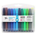 Mont Marte Watercolour Markers 24 Vibrant Colours 4mm Point Fast Flowing Ink Quick Drying.