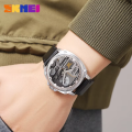 SKMEI Alloy CITIZEN movemnet Japan Fashion Business Quartz Watch Leather Strap Men's Wristwatch 30M Waterproof Original Casual watch, 2289. 