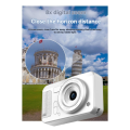 (GGBR)-4K Digital Camera High-Definition Photography CCD Travel Selfie Entry-Level Small Students Campus Selfie Camera Silvery. 