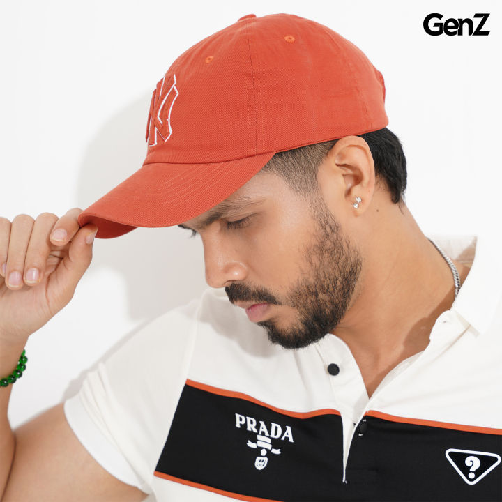 GenZ%20Premium%20Twill%20Cap%20for%20men%20-%20Front%20Embroidery%20NY%20-%20Back%20Embroidery%20Brand%20Logo%20-%20Adjustable%20Size%20with%20Metal%20Free%20D%20Ring%20-%20Brick%20Red%20Color%20-%20Image%207