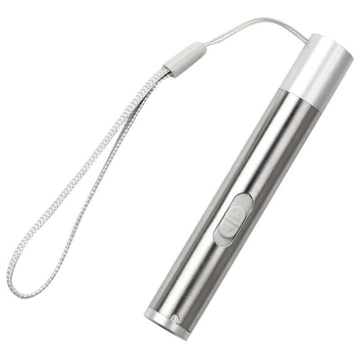 3 in1 Red Laser Pointer UV Flashlight Pen USB Rechargeable Powerpoint Multi function Puntero Tracer Outdoor Accessories