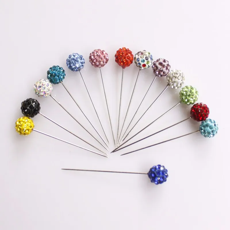 New design fancy high quality Custom Diamond brooch pin Hijab Pins