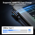 Computer Samsung ok Notebook Micro Type C Fast Charging SB C Cable Type C to U0W Magnetic AUFU 2PCS 10 PD 5A90 Degree Magnet Cable for Macbo.