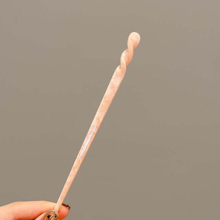 Vintage Chinese Style Hair Sticks for Women Girls Fashion Acetate Chopstick Shaped Hair Clips Pins Jewelry Hair Accessories