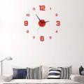3D Luminous Wall Clock Frameless Acrylic DIY Digital Clock Wall Stickers Mute Clock for Living Room Bedroom Office Wall Decor.