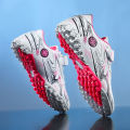 Soccer Shoes Track Spikes Male and Female Primary and Secondary School Students Youth Non-Slip Wear-Resistant Children12-14Years Old.
