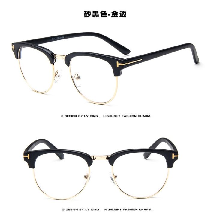 tom ford TF sunglasses men 2021 round Computer Glasses high quality oculos de sol masculino