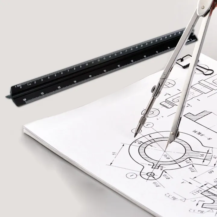 Architectural%2030%20cm%20Ruler%20Various%20Scales%201:20,%201:25%20for%20Architects%20-%20Image%202