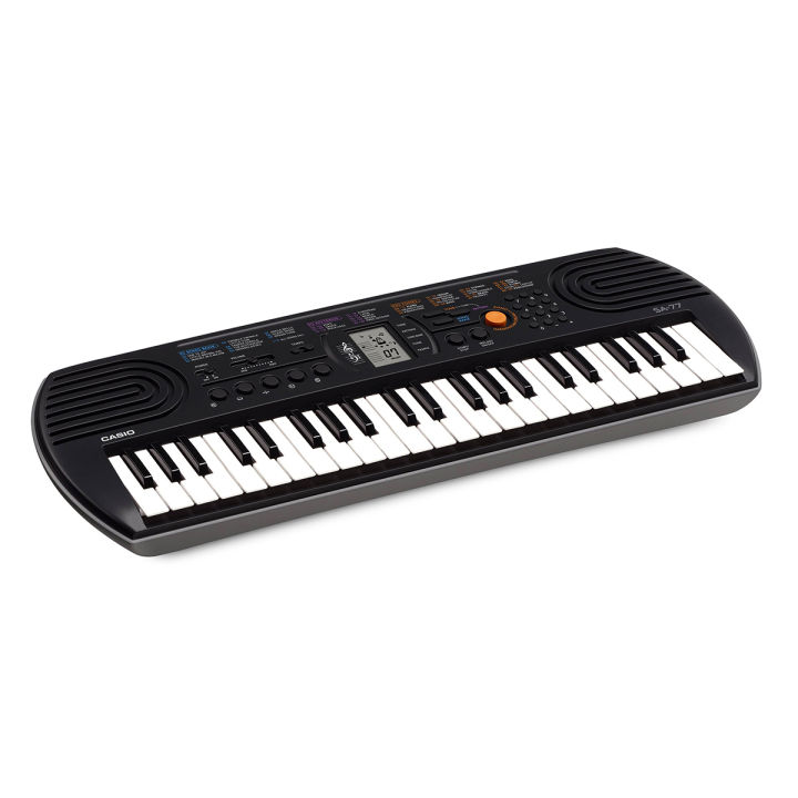 Casio%20SA-77%20Portable%20Musical%20Keyboard%20Piano%20-%20Black%20&%20Grey%20with%20adapter%20-%20Image%202