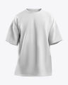 Foxy Lifestyle Mens Premium Blank Oversized T-shirt – White. 
