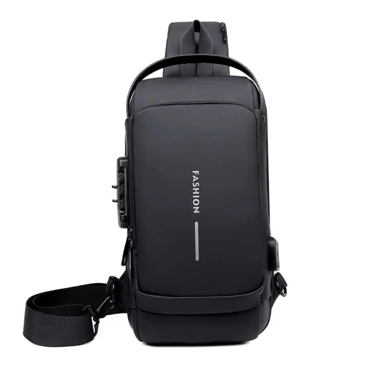 USB%20Charging%20Men%20Multifunction%20PU%20Chest%20Bag%20Sport%20Sling%20Bag%20Male%20Anti-theft%20Chest%20Bag%20with%20Password%20Lock%20with%20Adjustable%20Shoulder%20-%20Image%202