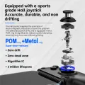 Baoer Tablet Controller Handle Wireless Game Stretching Joystick Dual Hall Sensor Gamepad With Six-axis Motion Sensing For Phones. 
