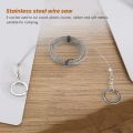 304 Stainless Steel Wire Saw Woodworking Super Fine Hand Saw Wire 5M.