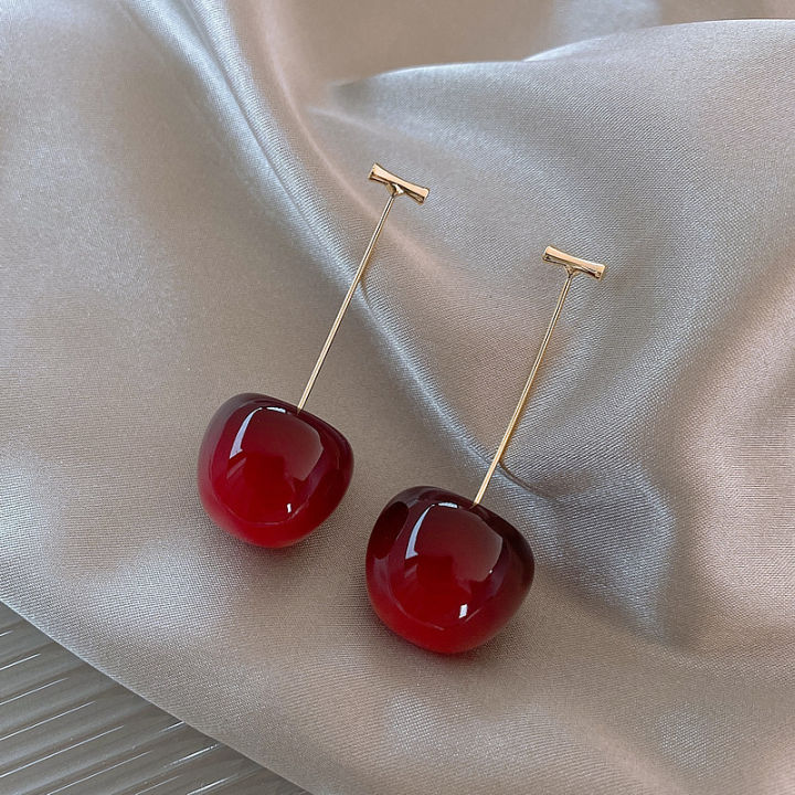 Cute%20Cherry%20Fruit%20Acrylic%20Earrings%20Fashionable%20Sweet%20Cherry%20Earrings%20For%20Women%20BAWEI%20-%20Image%206