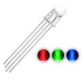 5pcs 5mm RGB LED Diode Lights (Red Green Blue 4 pin Common Cathode Clear DC 20mA/Color), (5 Pcs).