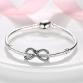 925 Sterling Silver Charms Beads Lovely Cat Pets Dangle Love Heart Charm Clip Stopper Fit Pandora Bracelet Necklace DIY Jewelry. 