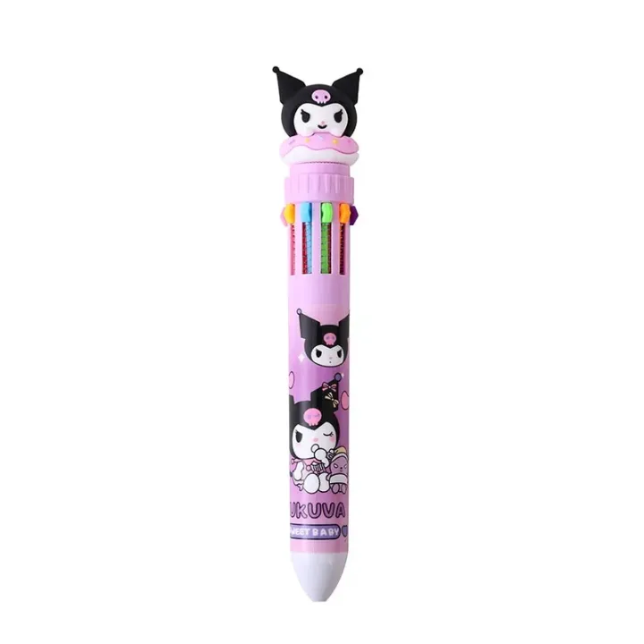 Sanrio%20Press%20Ten%20Color%20Ballpoint%20Pen%20Cartoon%20Kawaii%20Kuromi%20Multi-color%20Students%20Gel%20Pen%20Melody%20Sanrio%20Stationery%20Write%20Cute%20Pens%20-%20Image%206