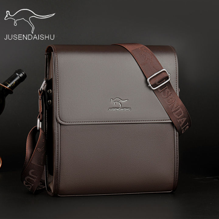 Jusen Kangaroo Men's Bag Shoulder Bag Men's Bag Business Crossbody Briefcase Casual Men's Backpack