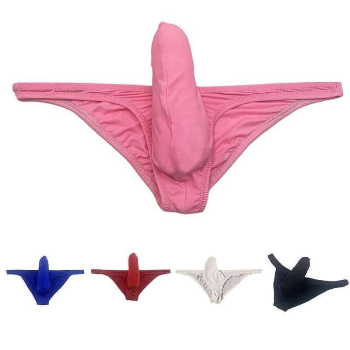 MOMLOVE Stretch Men Swimwear Underwear Backless Bikini Breathable Briefs