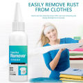 80ml Fabric Rust Stain Remover Garment Stubborn Stain Cleaner Oil Remover Multipurpose Powerful Cloth Cleaner For Clothing. 
