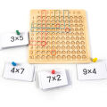 Kid Wooden Multiplication Board Interective Education Multiplication Game Board. 