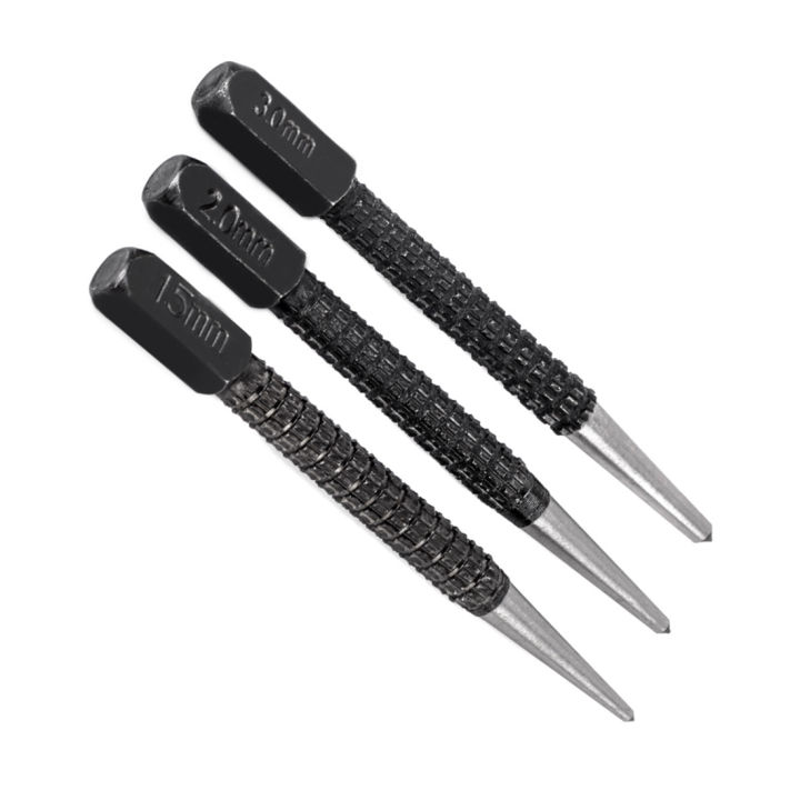 3pcs%20High-carbon%20Steel%20Center%20Punch%20Set%2010cm%20Non%20Slip%20Center%20Punch%20For%20Alloy%20Steel%20Metal%20Wood%20Marking%20Drilling%20Tool%20-%20Image%202