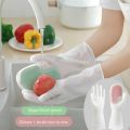Dish Washing Magic Brush Waterproof Silicone Gloves Kitchenware Cleaner Pet Hair Household Cleaning Kitchen Window Bathroom. 