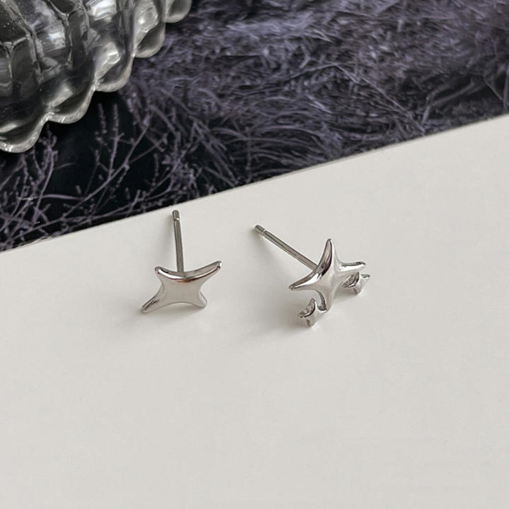 Sterling%20Star%20stud%20earrings%20Trendy%20Hypoallergenic%20Dainty%20Female%20earrings%20Shiny%20Plated%20Senior%20sense%20earrings%20for%20Wedding%20accessories%20Daily%20wear%20Party%20jewelry%20Gift%20for%20her%20Formal%20occasions%20Wear%20-%20Image%204