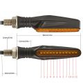 Motorcycle LED turn signals, directional gauges, rear brake flashing light. 