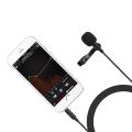 PULUZ 3.5mm Mini Portable Clip-on Lapel Lavalier Condenser Mic Wired Microphone for iPhone iPad Android Smartphone DSLR Camera Computer PC Laptop. 